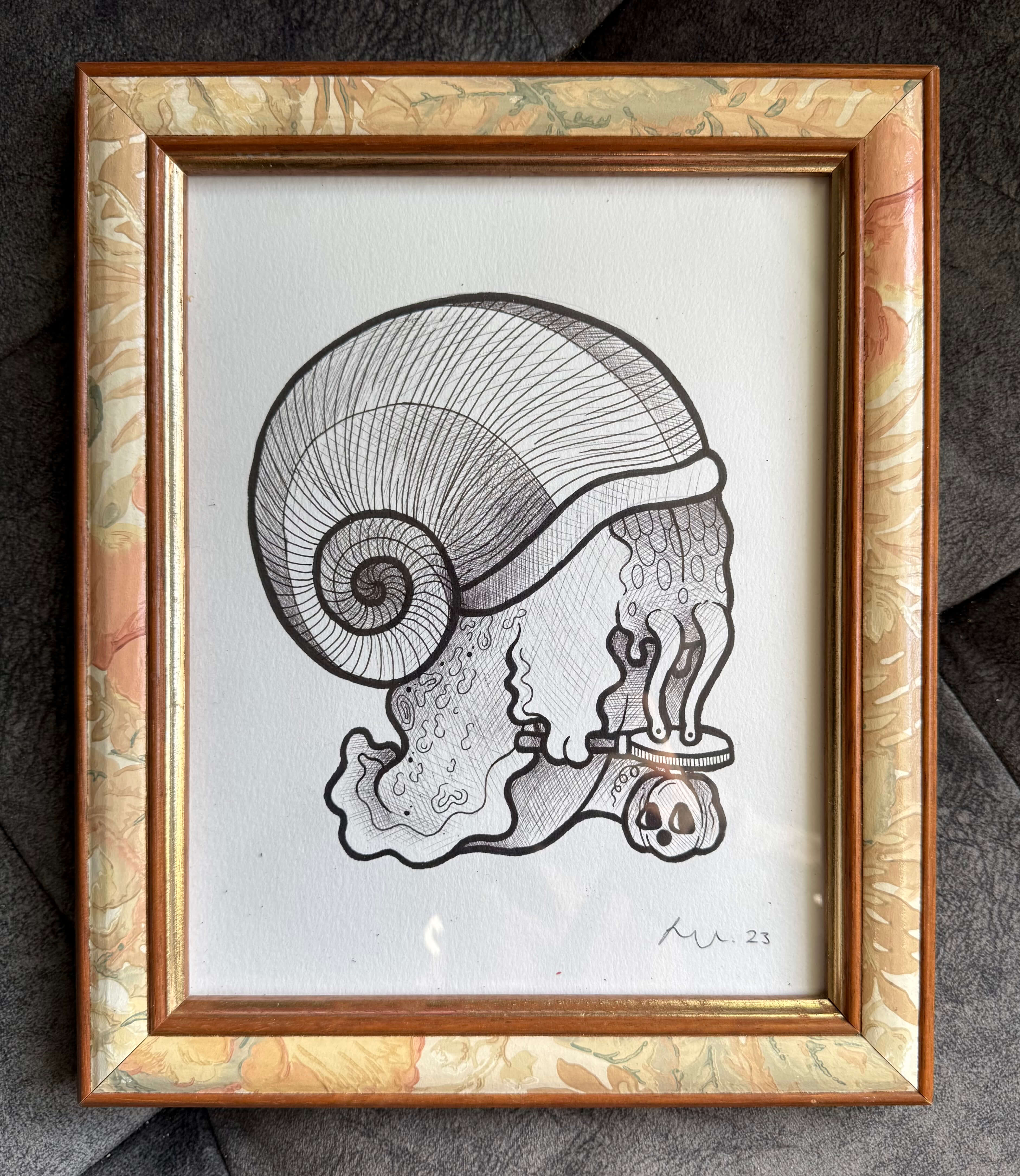 Snail Detective - Original Drawing