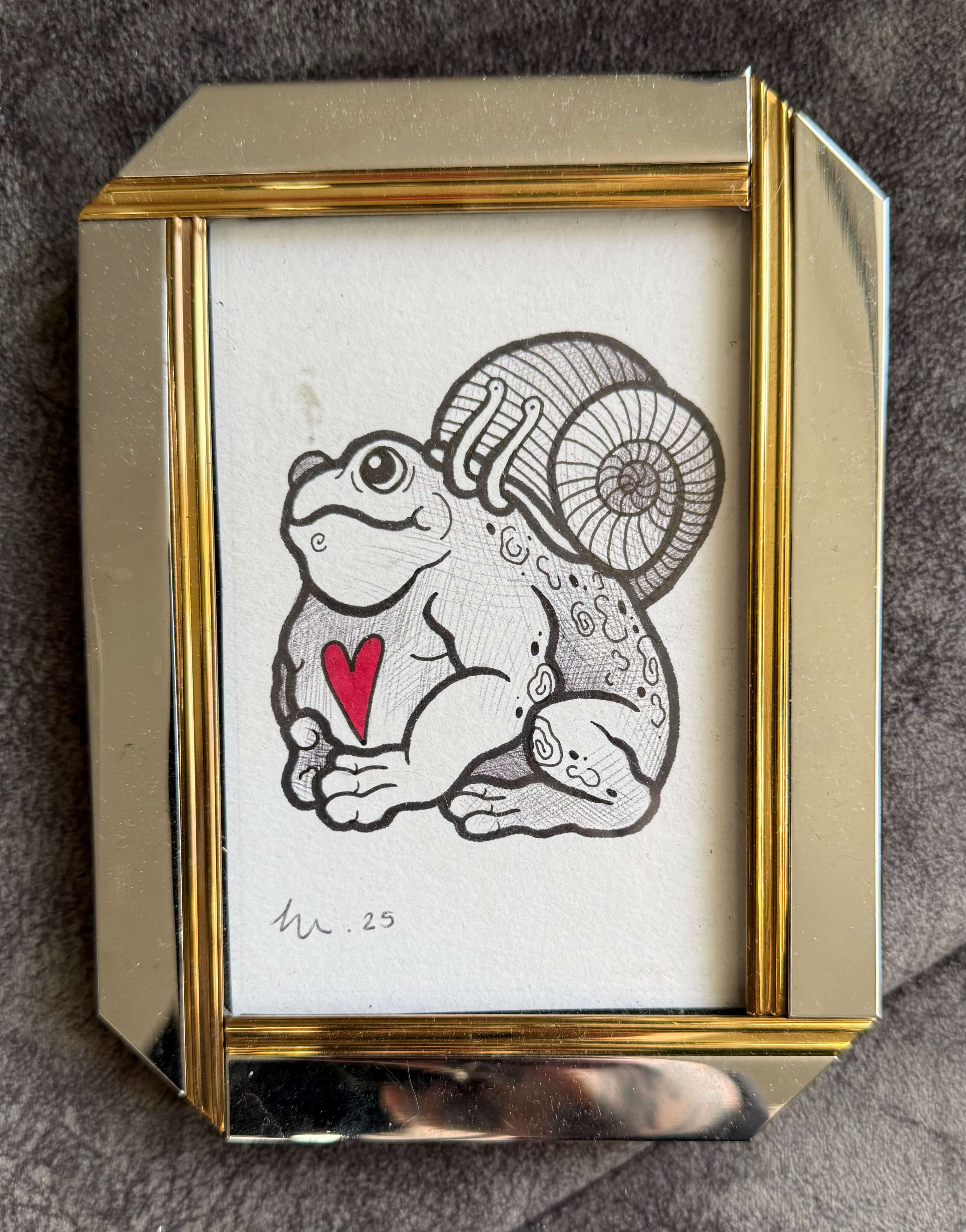 Snail Frog - original drawing