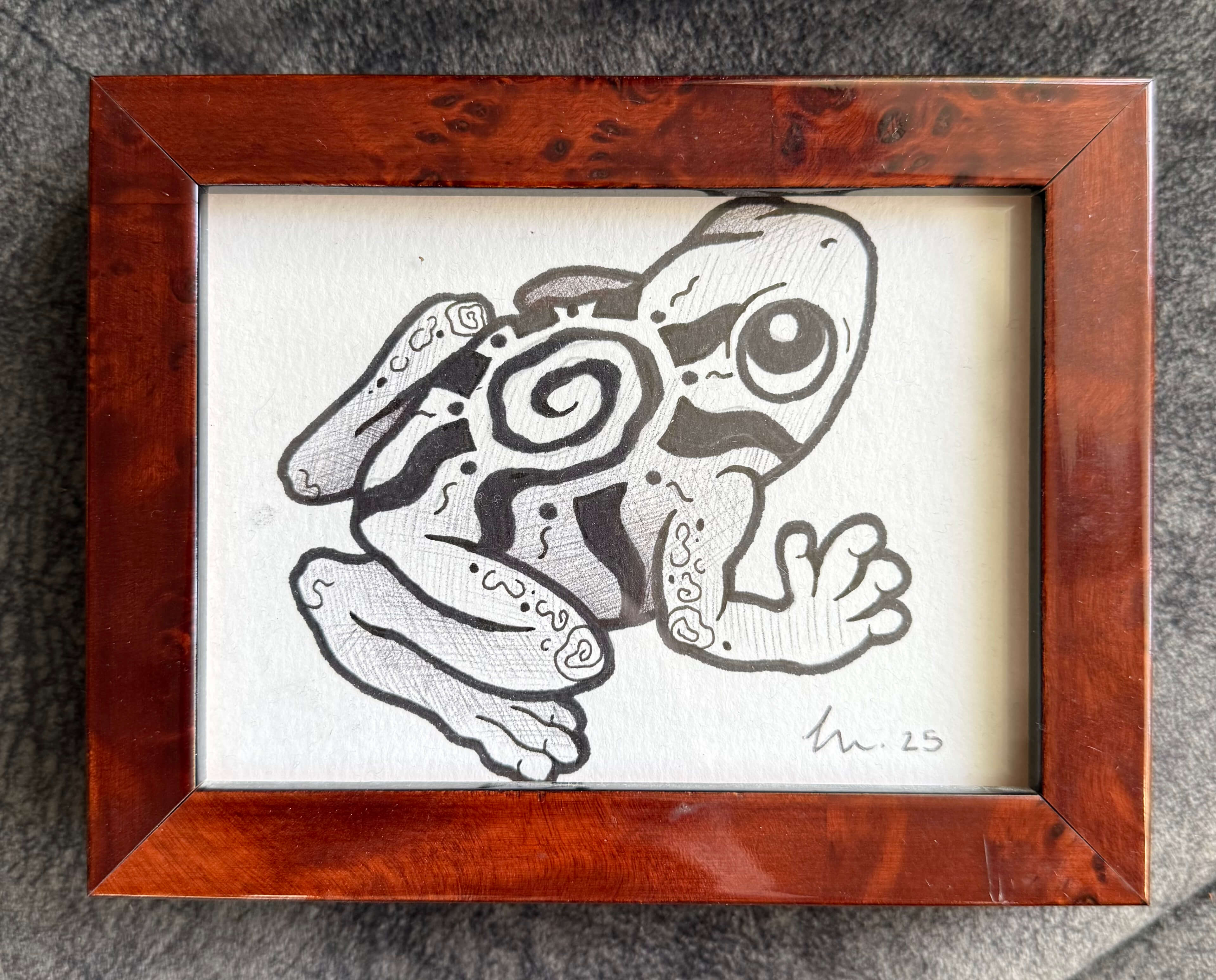Sun Frog - Original Drawing