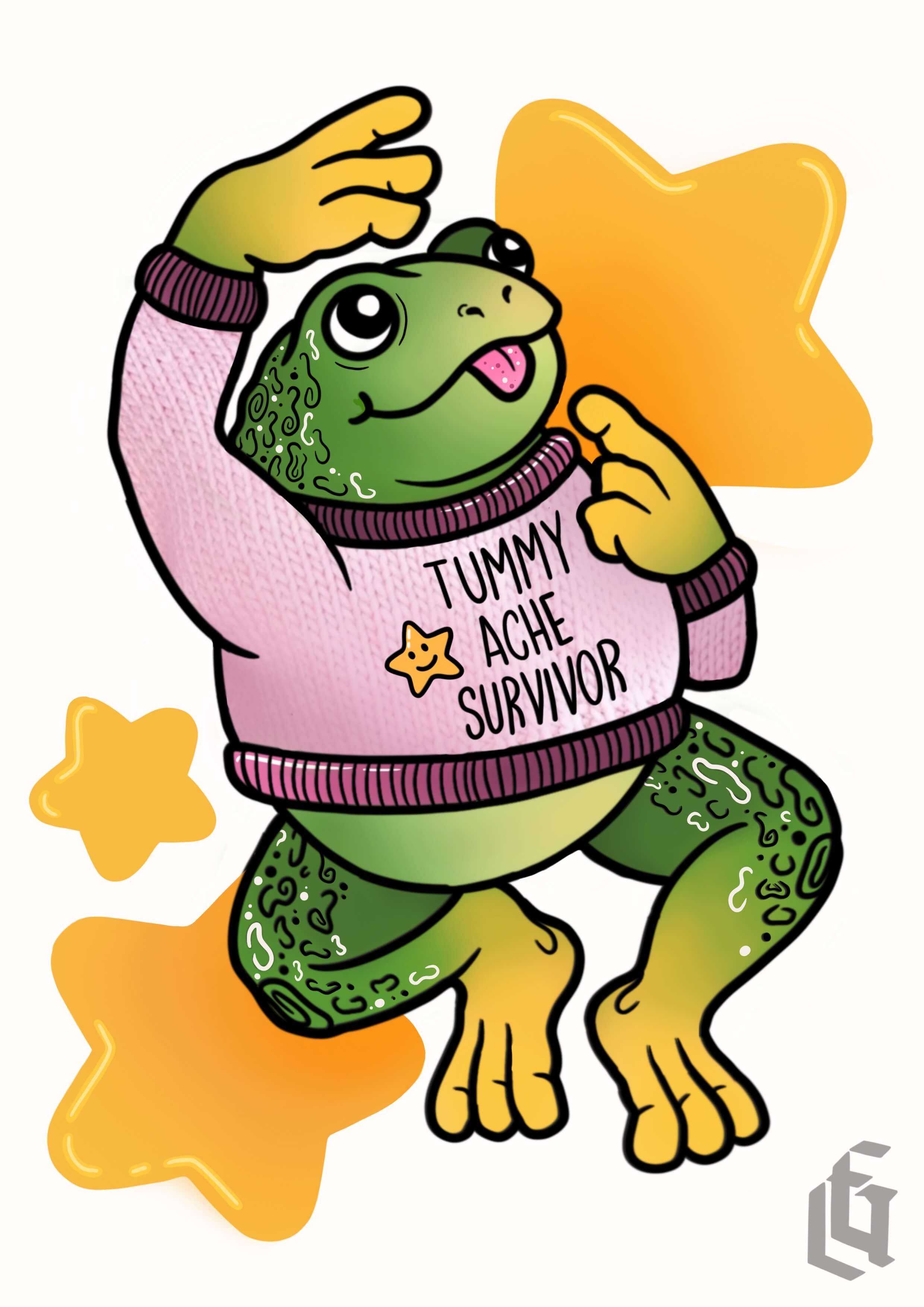 Tummy Ache Survivor - A4 Print