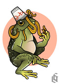 Noodle Frog - A4 Print